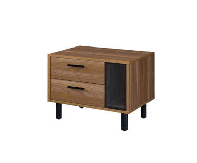 ACME 97964 Trolgar Accent Table, Brown Oak & Black Finish ACME Furniture
