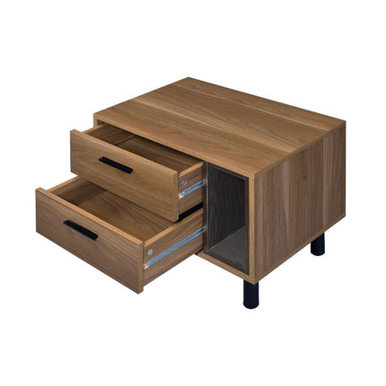 ACME 97964 Trolgar Accent Table, Brown Oak & Black Finish