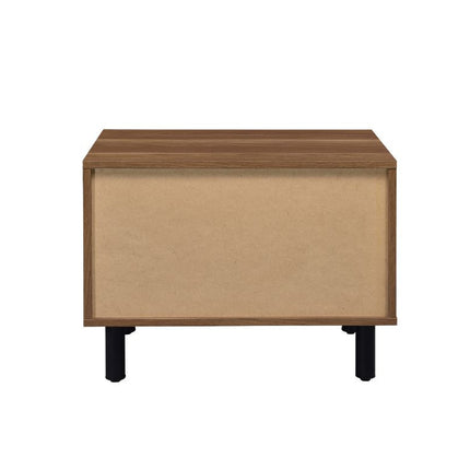 ACME 97964 Trolgar Accent Table, Brown Oak & Black Finish