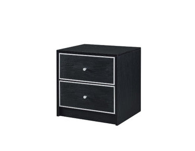 ACME 97966 Jabir Accent Table, Brown Walnut & Black Finish ACME Furniture
