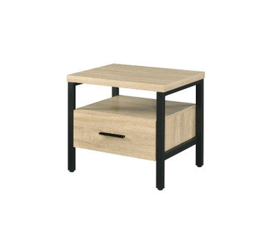 ACME 97970 Yawan Accent Table, Oak & Black Finish ACME Furniture