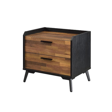 ACME 97972 Jiranty Accent Table, Walnut & Black Finish
