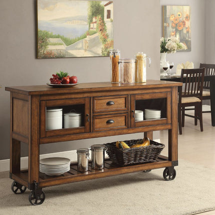 ACME 98180 Kadri Kitchen Cart, Distressed Chestnut