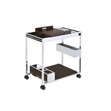 ACME 98420 Lisses Serving Cart, Chrome ACME Furniture