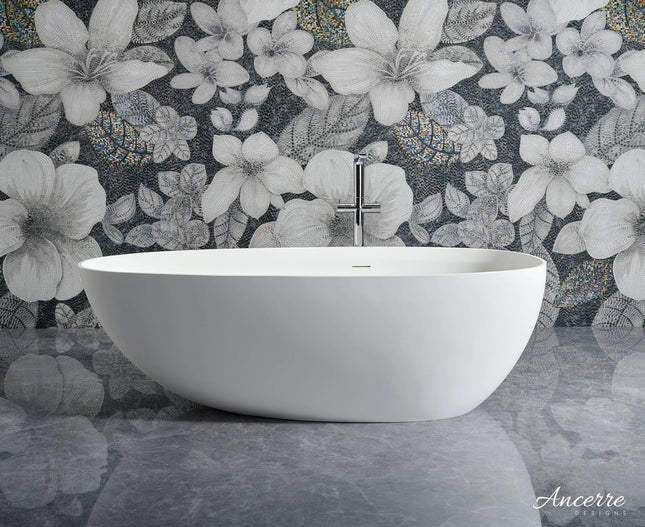 Arden 71” Freestanding Solid Surface Bathtub Ancerre Designs