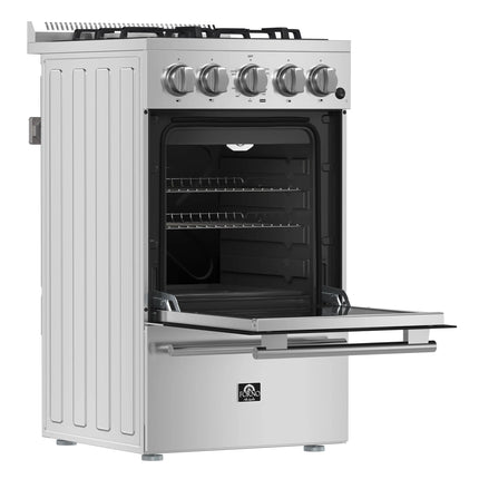 Forno Lamazze 20-Inch Freestanding Gas Range, Compact Design, Energy Efficient FORNO