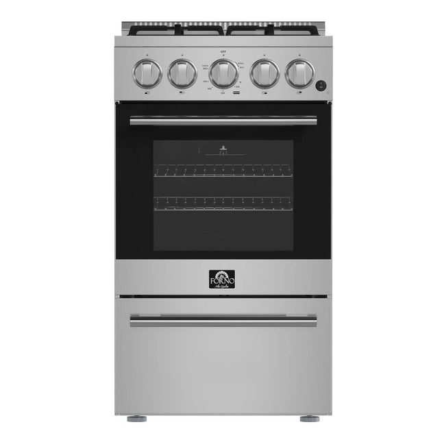 Forno Lamazze 20-Inch Freestanding Gas Range, Compact Design, Energy Efficient FORNO