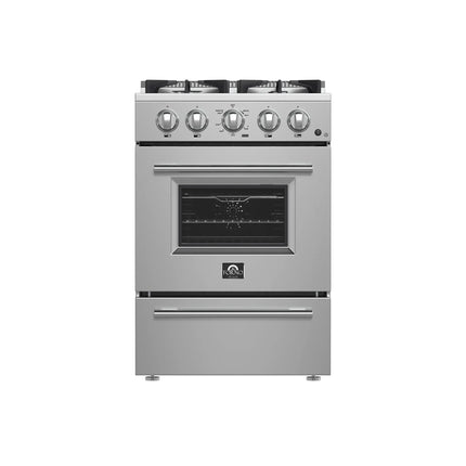 Forno Breno 24-Inch Freestanding Gas Range, Compact Design, Energy Efficient FORNO