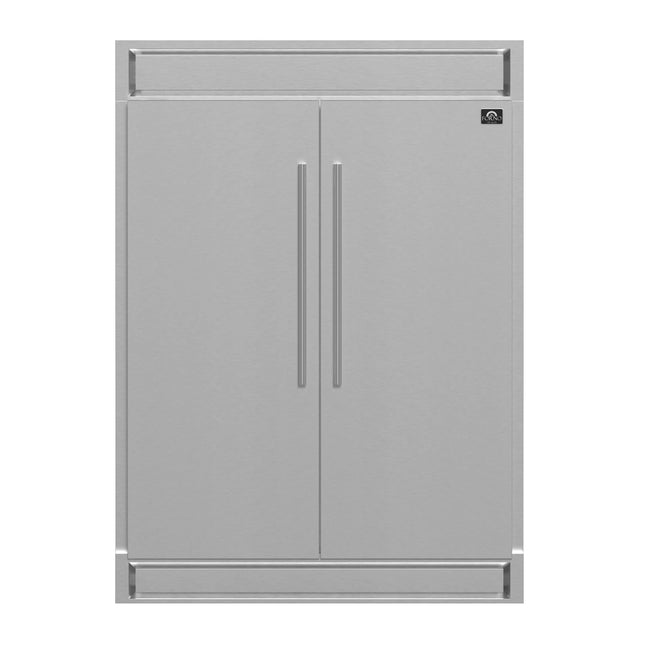Forno Maderno 2-28-Inch Wide Convertible Refrigerator/Freezer, Decorative Trim, 27.2 cu.ft, 84-Inch High, ENERGY STAR Certified FORNO