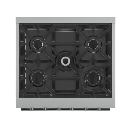 Forno Massimo 30-Inch Freestanding Gas Range, 5 Burners, True Convection Oven FORNO