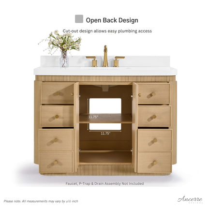 Aston 48" Bath Vanity Set Ancerre Designs