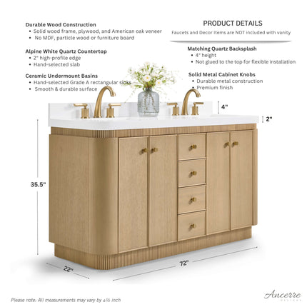 Aston 60" Bath Vanity Set Ancerre Designs