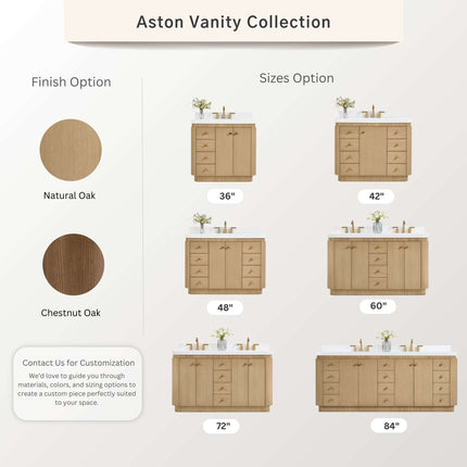 Aston 60" Bath Vanity Set Ancerre Designs