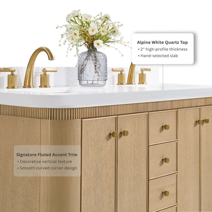 Aston 72" Bath Vanity Set Ancerre Designs