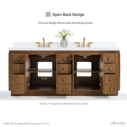 Aston 84" Bath Vanity Set Ancerre Designs
