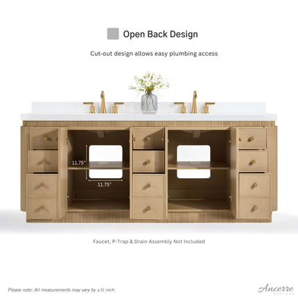 Aston 84" Bath Vanity Set Ancerre Designs