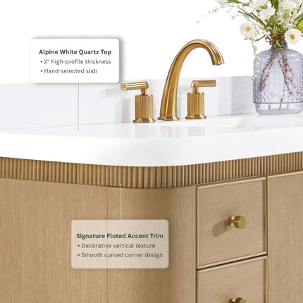 Aston 84" Bath Vanity Set Ancerre Designs