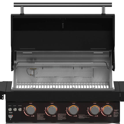 Forno All’Aperto 62,600 BTU BBQ, 3 Stainless Steel Burners, Infrared Burners, Sink Module, Black Sintered Stone Countertops, Bar and Beverage Center FORNO