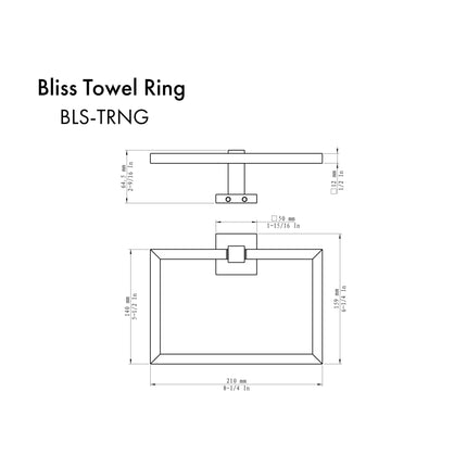 ZLINE Bliss Towel Ring in Polished Gold (BLS-TRNG-PG)