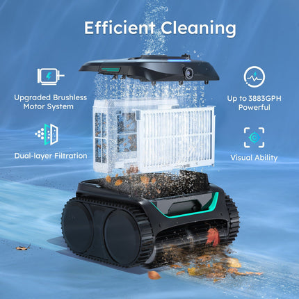 (2026 New) WYBOT C2 Vision Cordless Robotic Pool Cleaner WYBOT