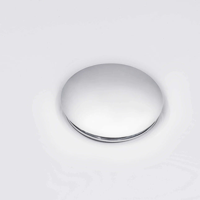 Ruvati Umbrella Style Push Pop-up Drain for Bathroom Sinks without Overflow - Chrome Finish - RVA5102CH Ruvati
