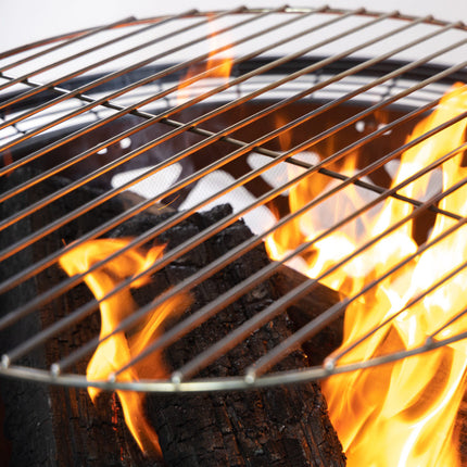 Deko Living 33 Inch Diameter Outdoor Steel Woodburning Fire Pit Grill & Rotisserie - COB10505 Deko Living