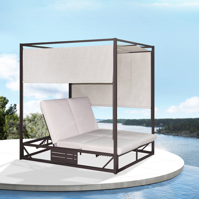 Deko Living Outdoor Biege Rectangular Patio Daybed - COP30504CHPG Deko Living