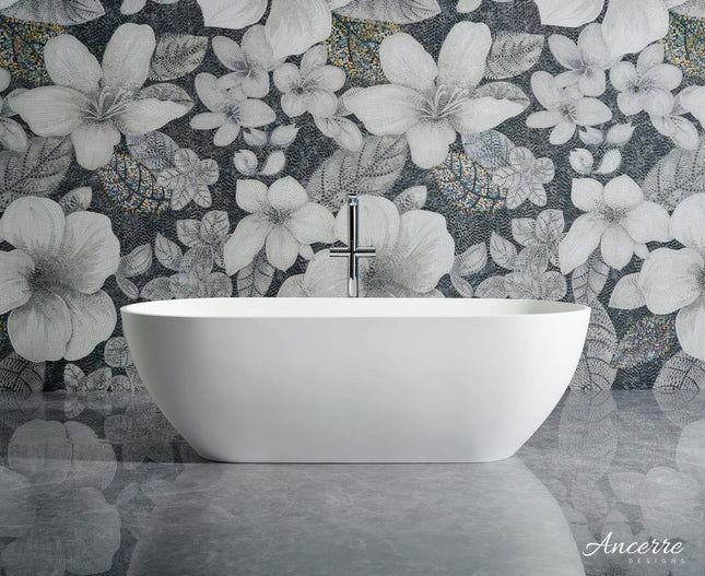 Cascade 69 ” Freestanding Solid Surface Bathtub Ancerre Designs