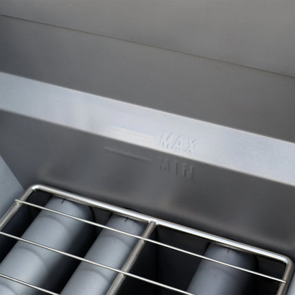 Forno Commerciale Natural Gas Deep Fryer, 3 Burners 90,000 BTU, 40 lbs, Millivolt Control FORNO