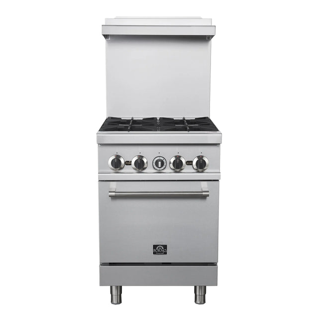 Forno Commerciale 24 Inch Gas Range with 4 Burners FORNO