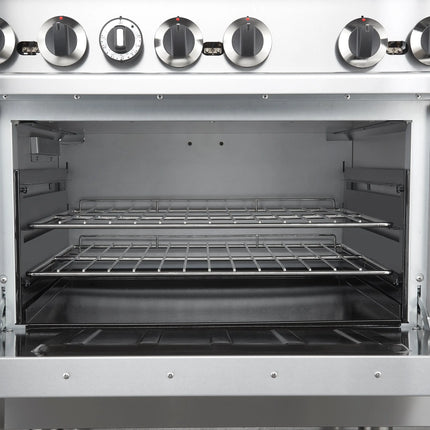 Forno Commerciale 36 Inch Gas Range with 6 Burners FORNO
