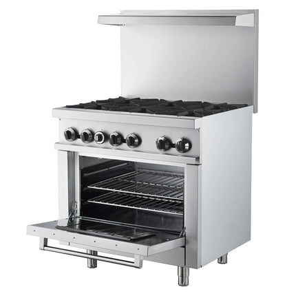Forno Commerciale 36 Inch Gas Range with 6 Burners FORNO