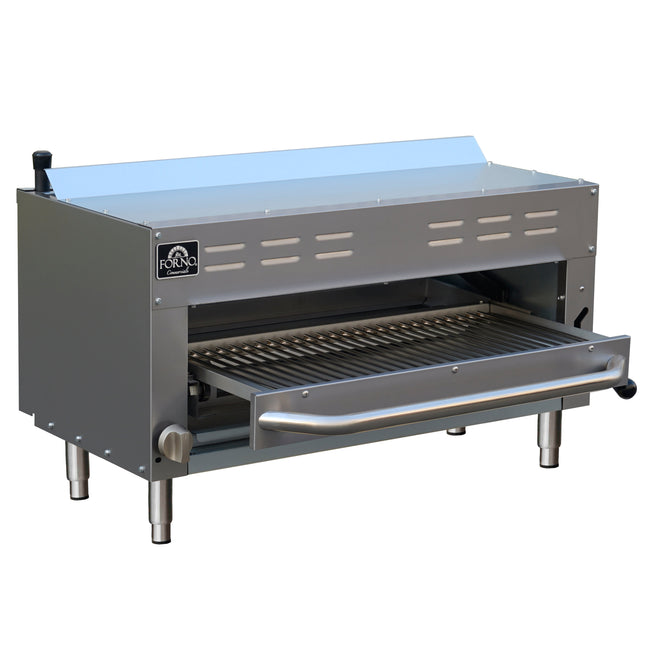 Forno Commerciale Gas Salamander, 35 000 BTU, Infrared Broiler, Adjustable Rack, LP convertible. FORNO