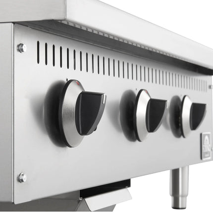 Forno Commerciale 36 Inch Gas Griddle, 3 Burners FORNO