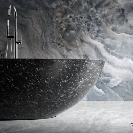 Anjuna 67" Freestanding Forged Carbon Fiber Bathtub Ancerre Designs