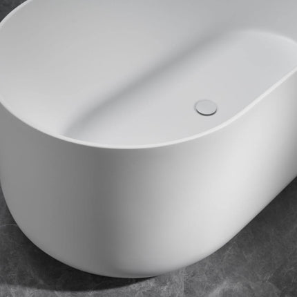 Cossue 61" Freestanding Acrylic Bathtub in White Ancerre Designs
