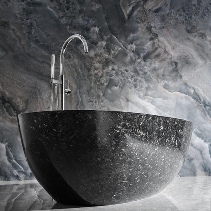 Anjuna 67" Freestanding Forged Carbon Fiber Bathtub Ancerre Designs