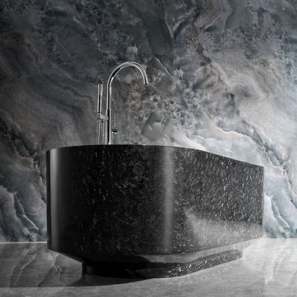 Odessa 67" Freestanding Forged Carbon Fiber Bathtub Ancerre Designs