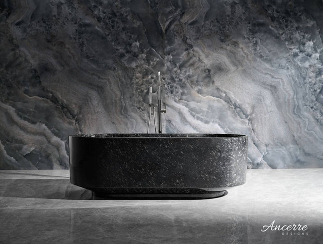 Odessa 67" Freestanding Forged Carbon Fiber Bathtub Ancerre Designs