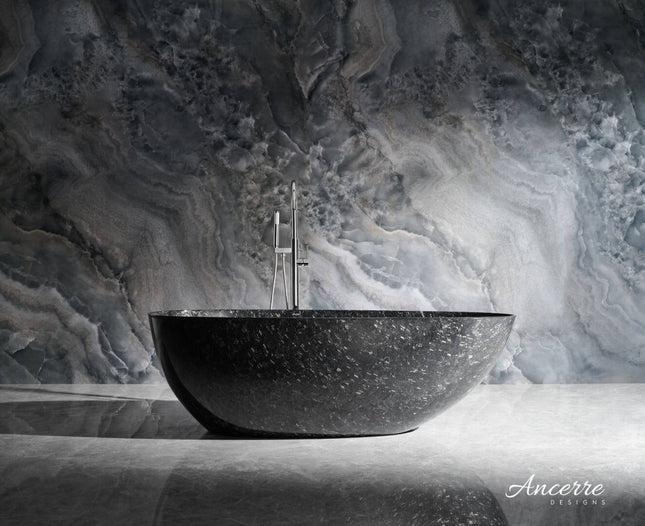 Anjuna 67" Freestanding Forged Carbon Fiber Bathtub Ancerre Designs