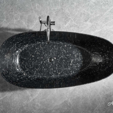 Anjuna 67" Freestanding Forged Carbon Fiber Bathtub Ancerre Designs