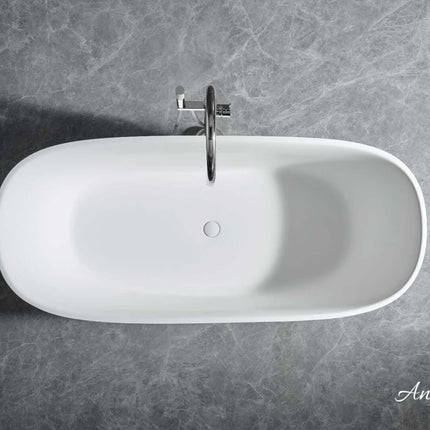 Fiore Freestanding Solid Surface Bathtub Ancerre Designs