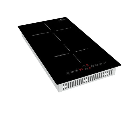 Forno Parco 12-Inch Induction Cooktop, 2 Zones, 3,600W Total Power, Touch Control, 9 Power Levels, Booster Function FORNO