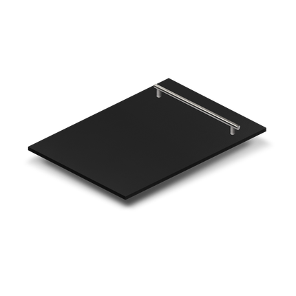 ZLINE 18 in. Dishwasher Panel in Black Matte with Modern Handle (DP-BLM-H-18)