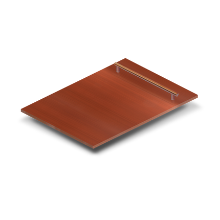 ZLINE 18 in. Dishwasher Panel in Copper with Modern Handle (DP-C-18)