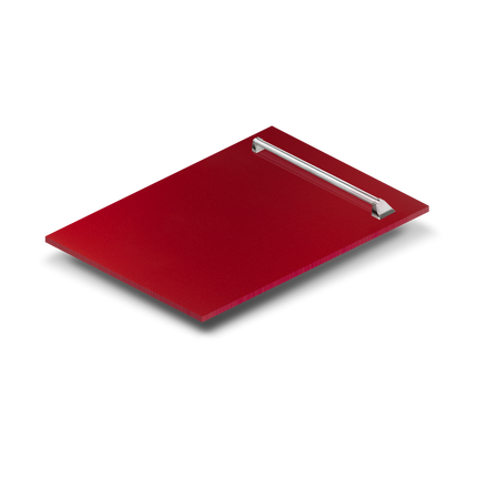 ZLINE 18 in. Dishwasher Panel in Red Gloss with Traditional Handle (DP-RG-18)