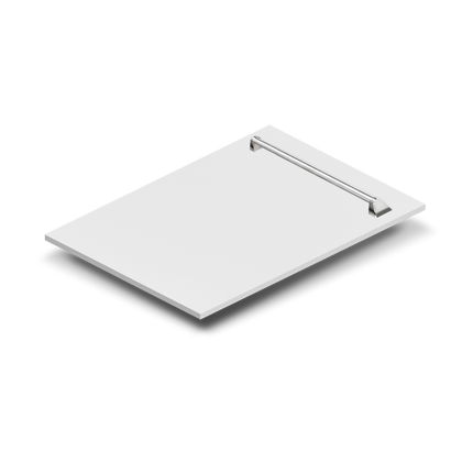 ZLINE 18 in. Dishwasher Panel in White Matte with Traditional Handle (DP-WM-18)