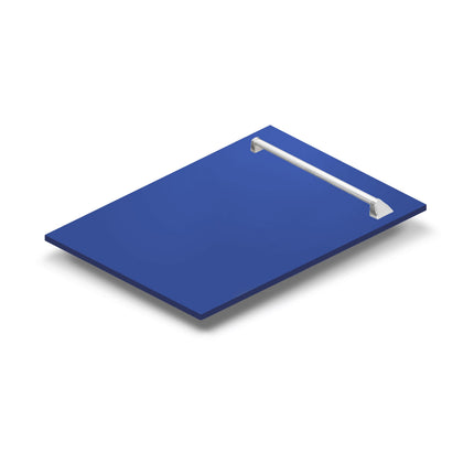 ZLINE 18" Tallac Dishwasher Panel in Blue Matte with Traditional Handle (DPV-BM-18)