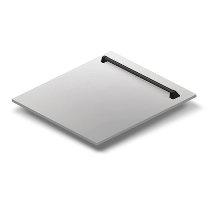 ZLINE Autograph Edition 24" Tallac Dishwasher Panel in Stainless Steel with Matte Black Handle (DPVZ-304-24-MB)