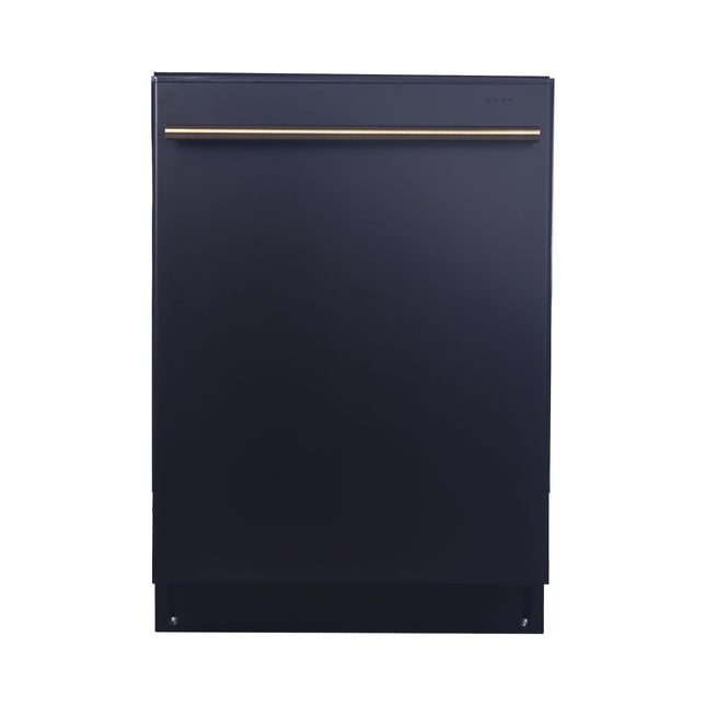 Espresso Lucente 24" Built-in Tall Tub Dishwasher, 49 dBA, Delay Start, Third Rack, 14 Place Settings, ENERGY STAR, Black FORNO